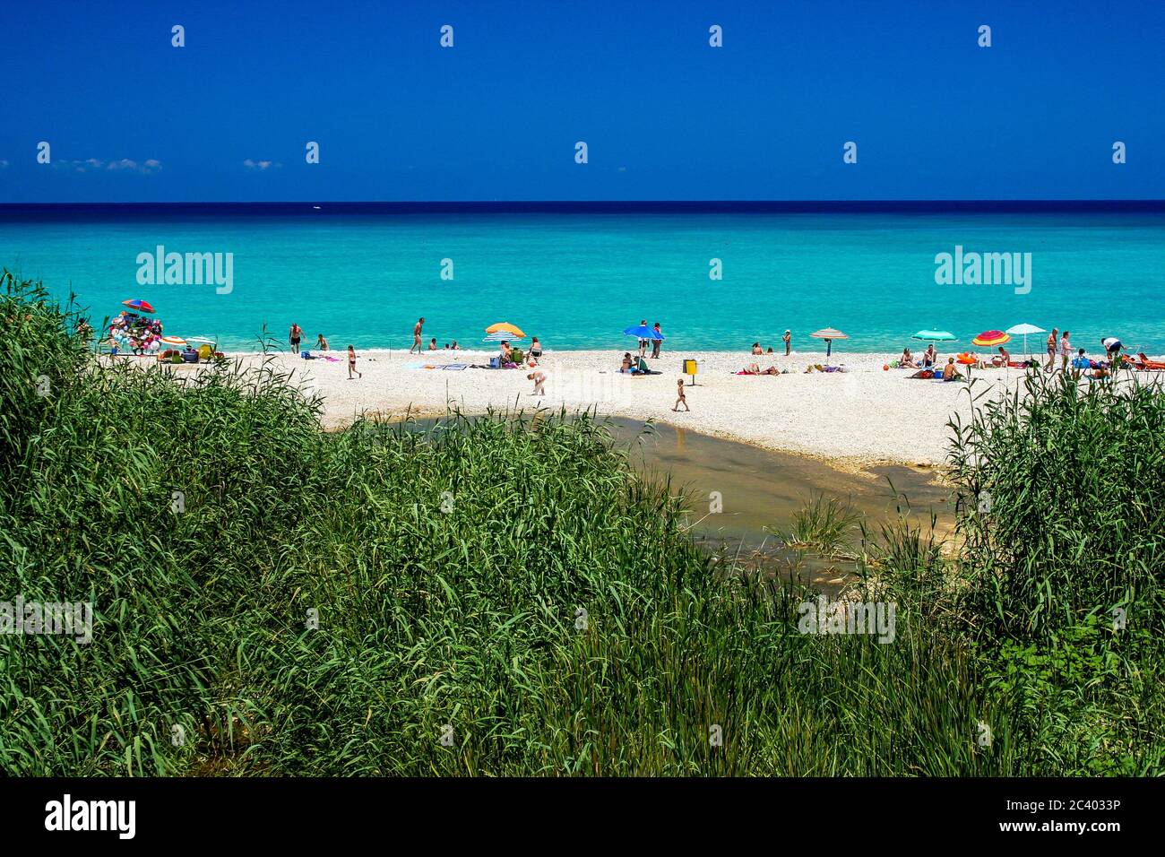 Orientata Baia dello Zingaro nature reserve beach (Sicily / Italy) Stock Photo