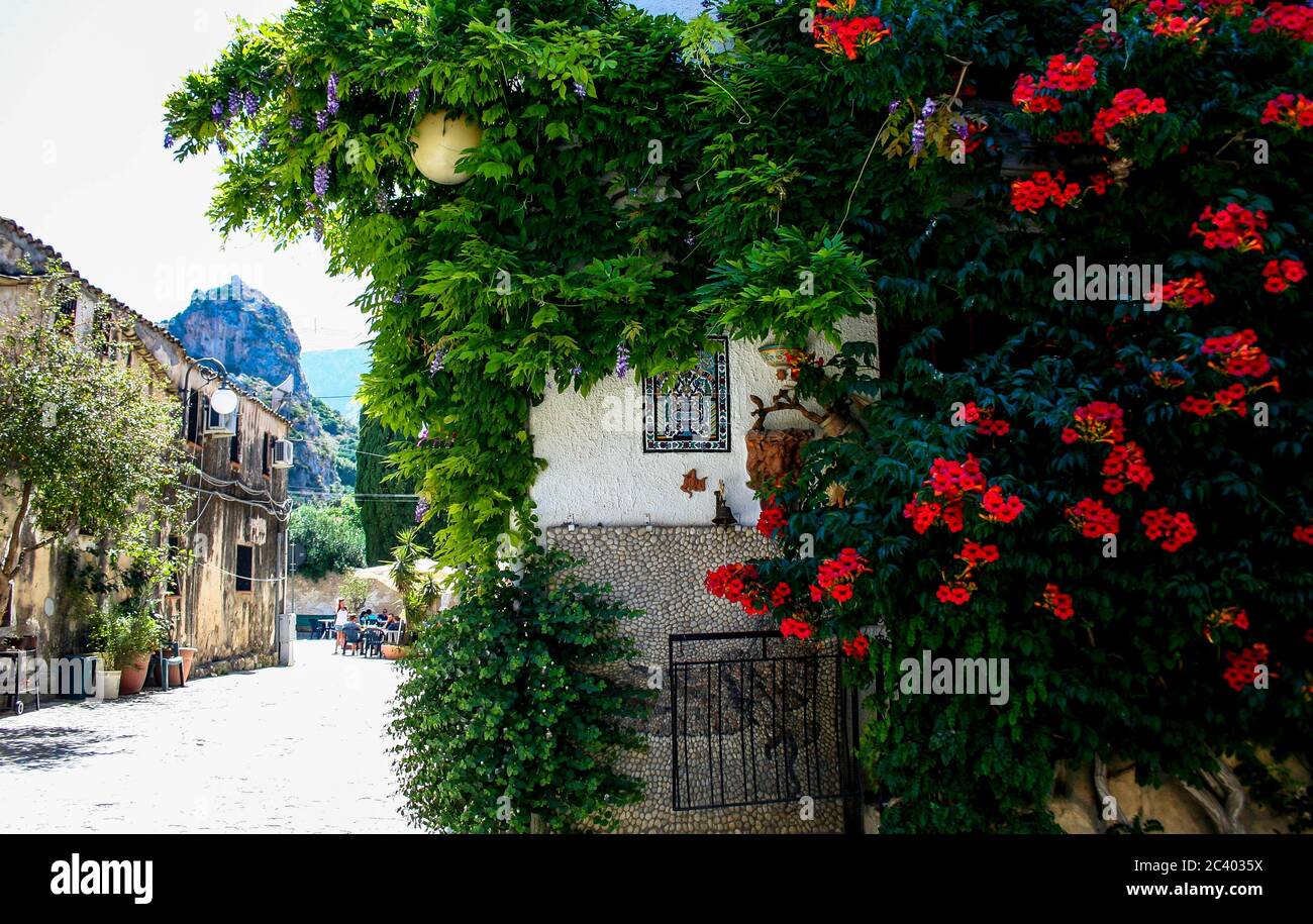 Typical house of the Sicilian peoples (Sicily / Italy) Stock Photo