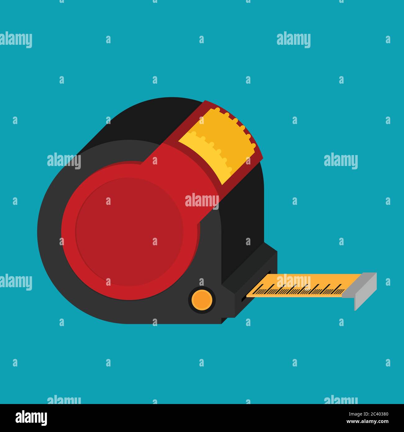Construction roulette icon in flat style Stock Vector Image & Art - Alamy