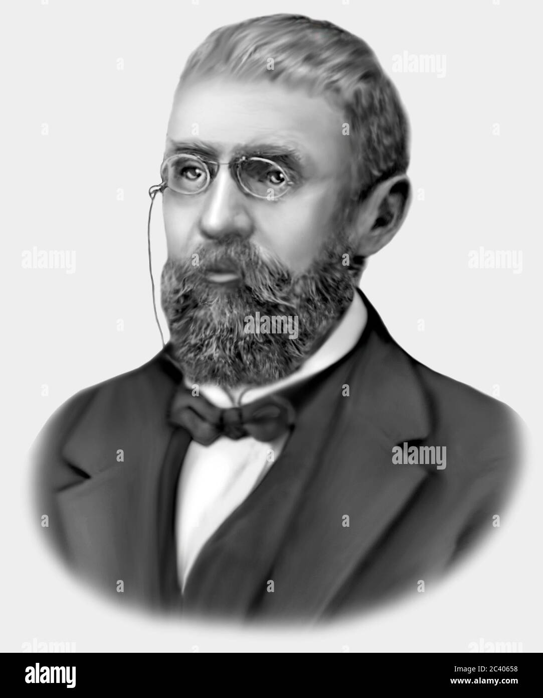 Jules Henri Poincare 1854-1912 French Mathematician Theoretical Physicist Engineer Stock Photo