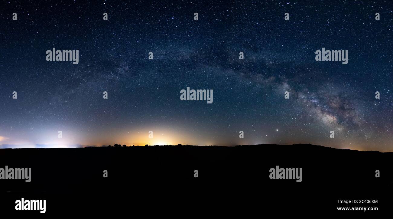 Fantastic starry sky and the milky way Stock Photo - Alamy