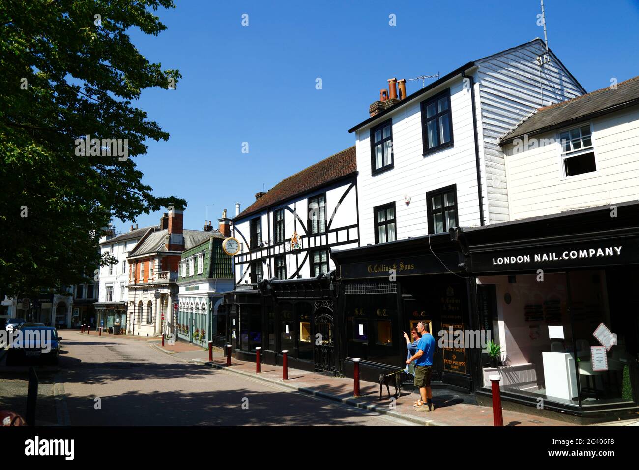 G Collins & Sons jewellers shop in historic building in the High Street