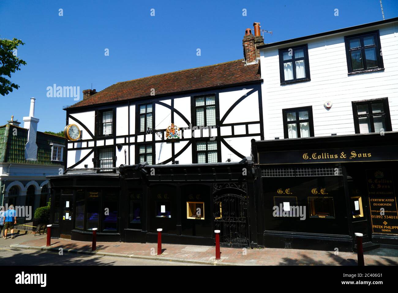 G Collins & Sons jewellers shop in historic building in the High Street