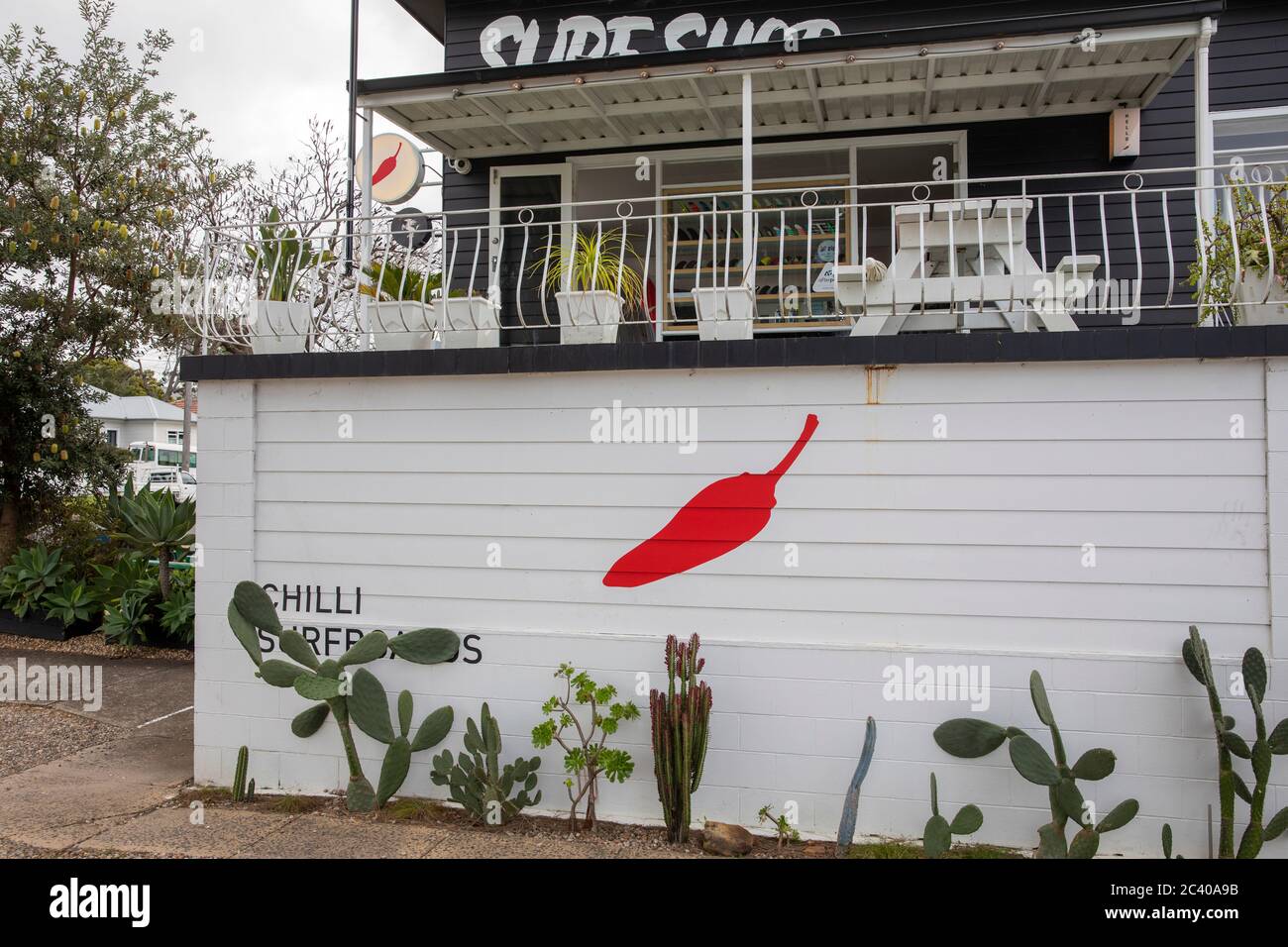 Sydney surfboard shop retailer, chilli surfboards, Australia Stock