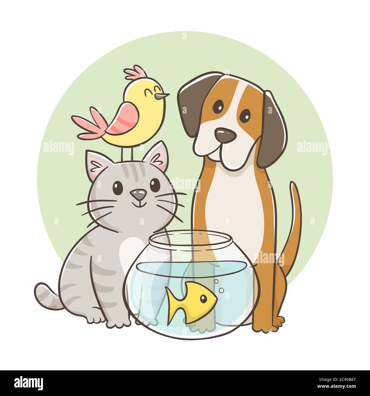 Cat And Dog Icon Stock Illustration - Download Image Now - Dog