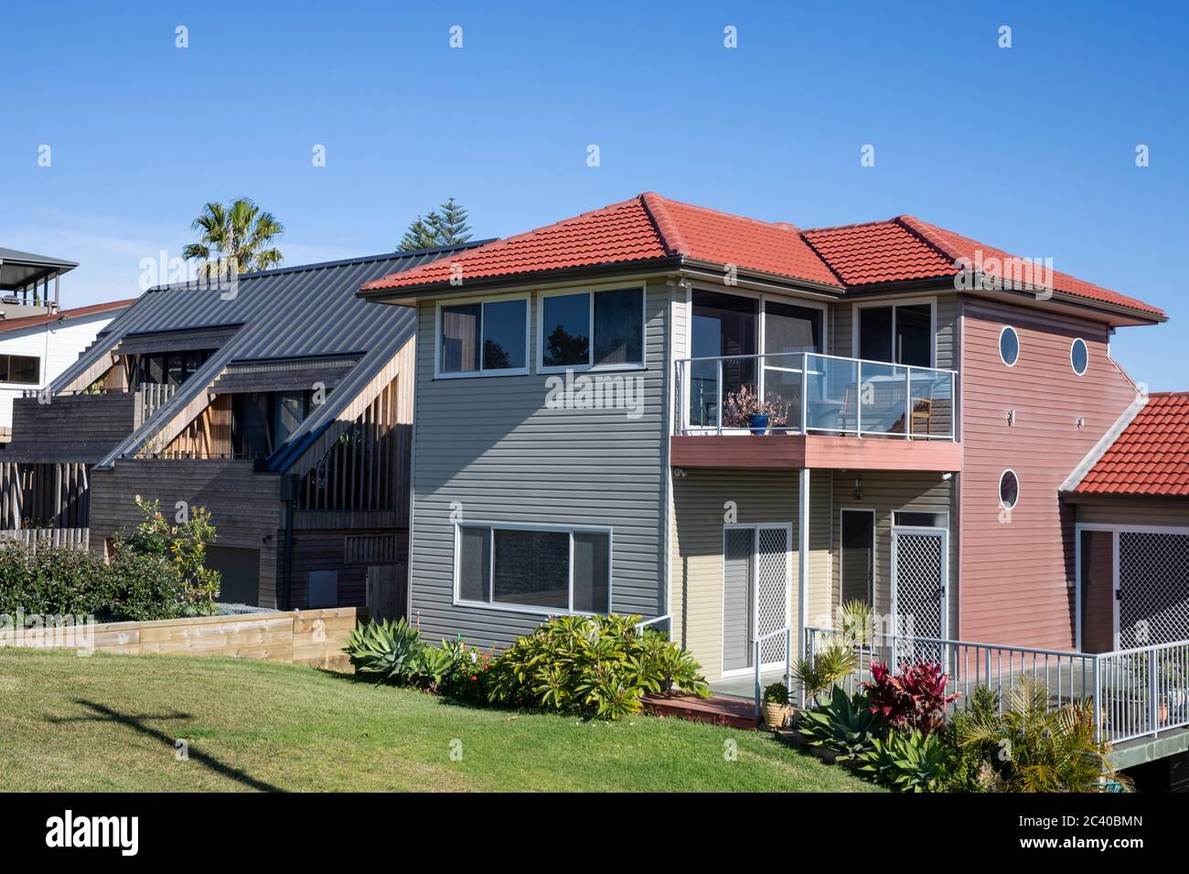 Detached houses homes in Warriewood,suburb of Sydney on the northern