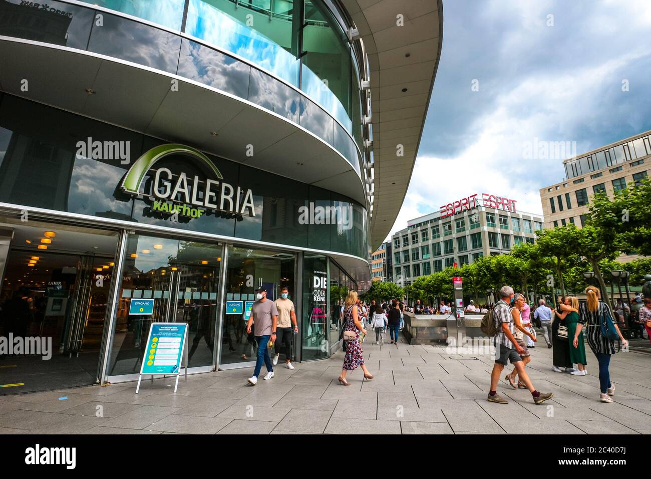 Galeria Kaufhof department store in Frankfurt am Main, Germany, on Hauptwache square, Zeil shopping street. Stock Photo