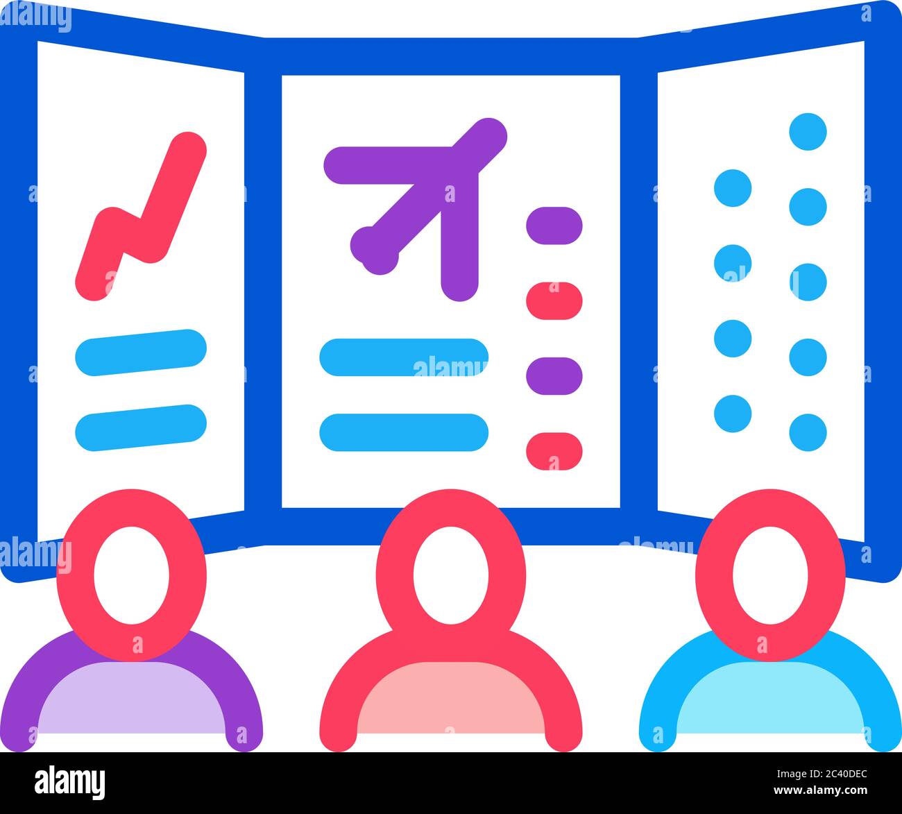 air navigation dispatcher display icon vector outline illustration Stock Vector