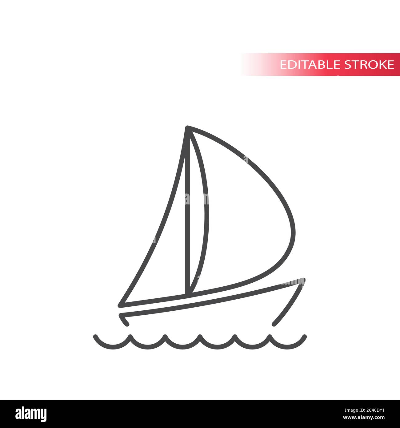 One single line drawing of fast speed boat sailing on the sea graphic