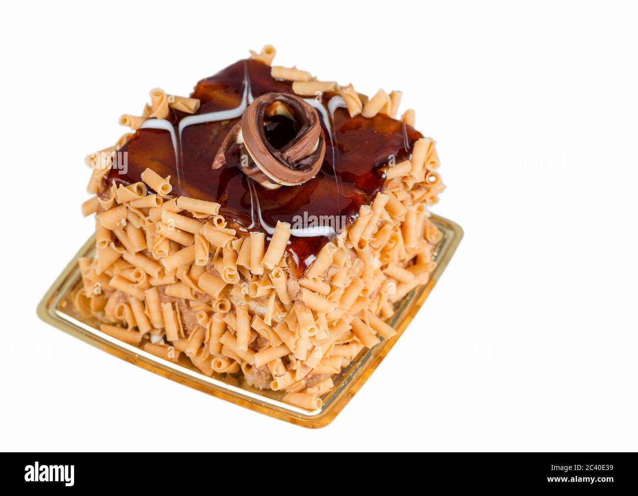 Caramel swirl cake Cut Out Stock Images & Pictures Alamy