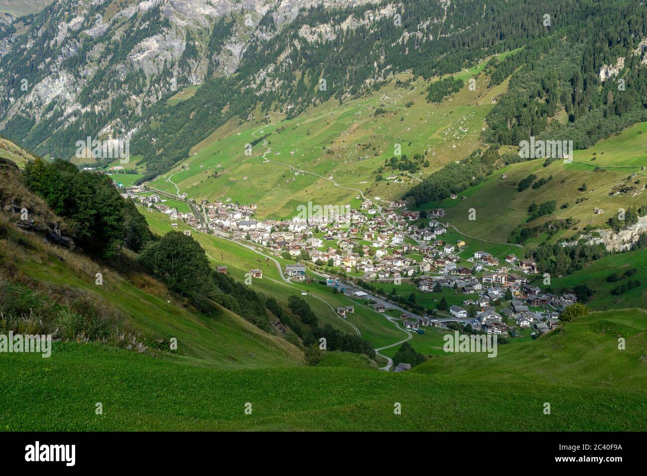 Das Dorf Vals im Valser Tal, Graubünden Stock Photo