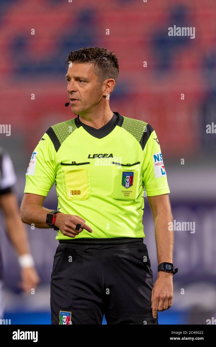 Gianluca Rocchi (Referee) during the Italian "Serie A" match between  Bologna 0-2 Juventus at Renato