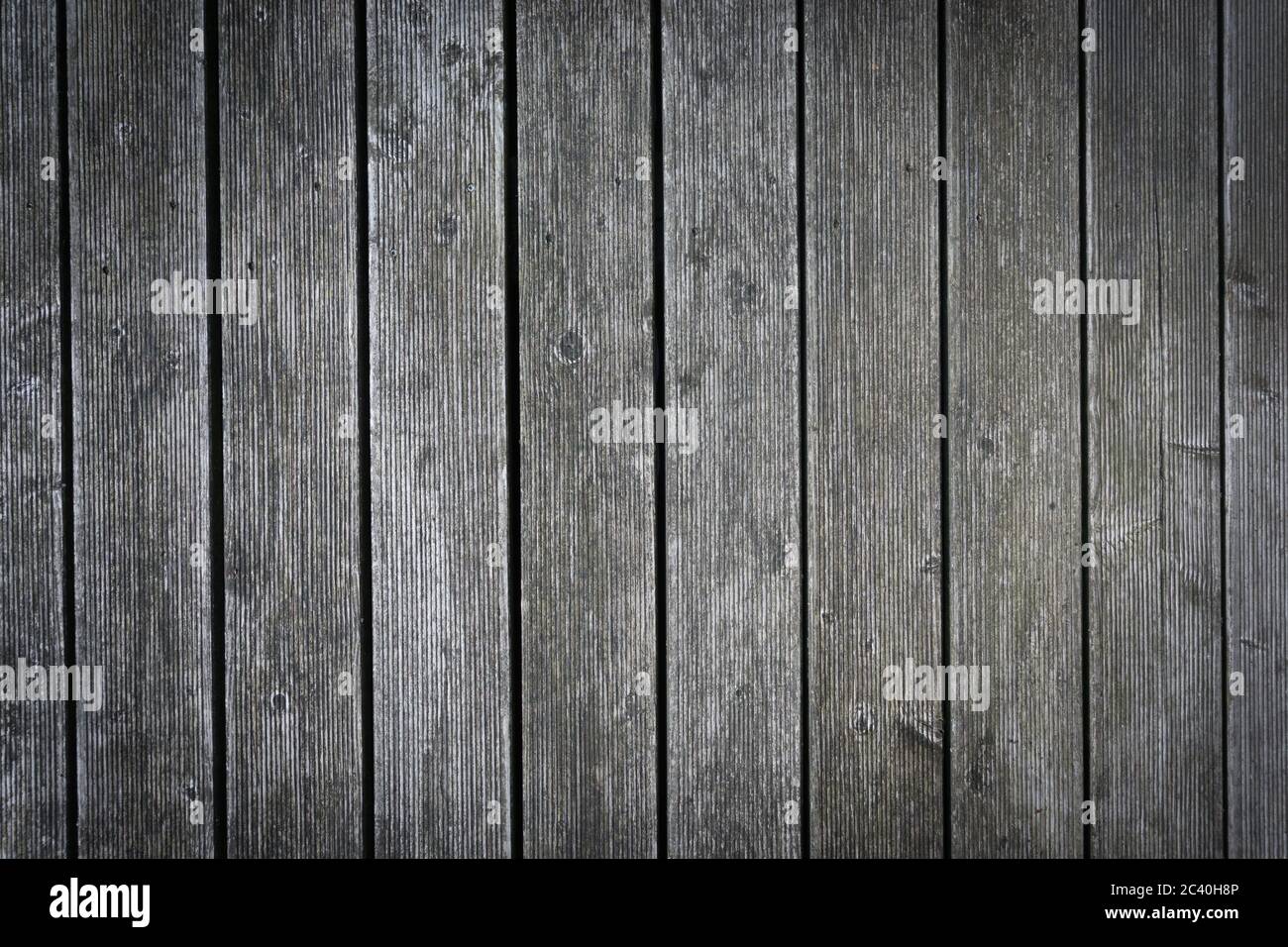Rustic wood planks background with nice vignette Stock Photo