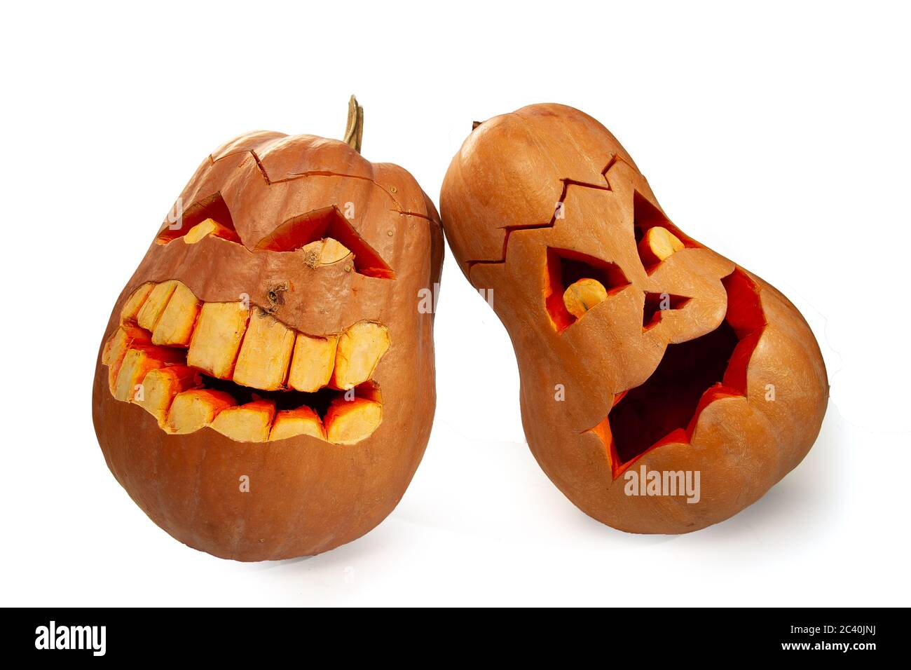 Halloween pumpkins Stock Photo