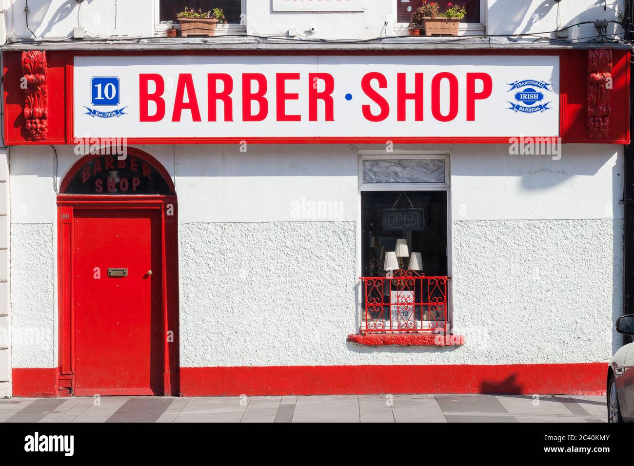 Dublin city center during Covid19 times in 2020. Closed shops, pubs