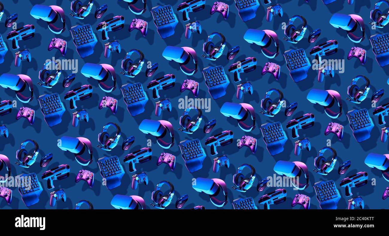 Seamless pattern virtual reality hi-res stock photography and images ...
