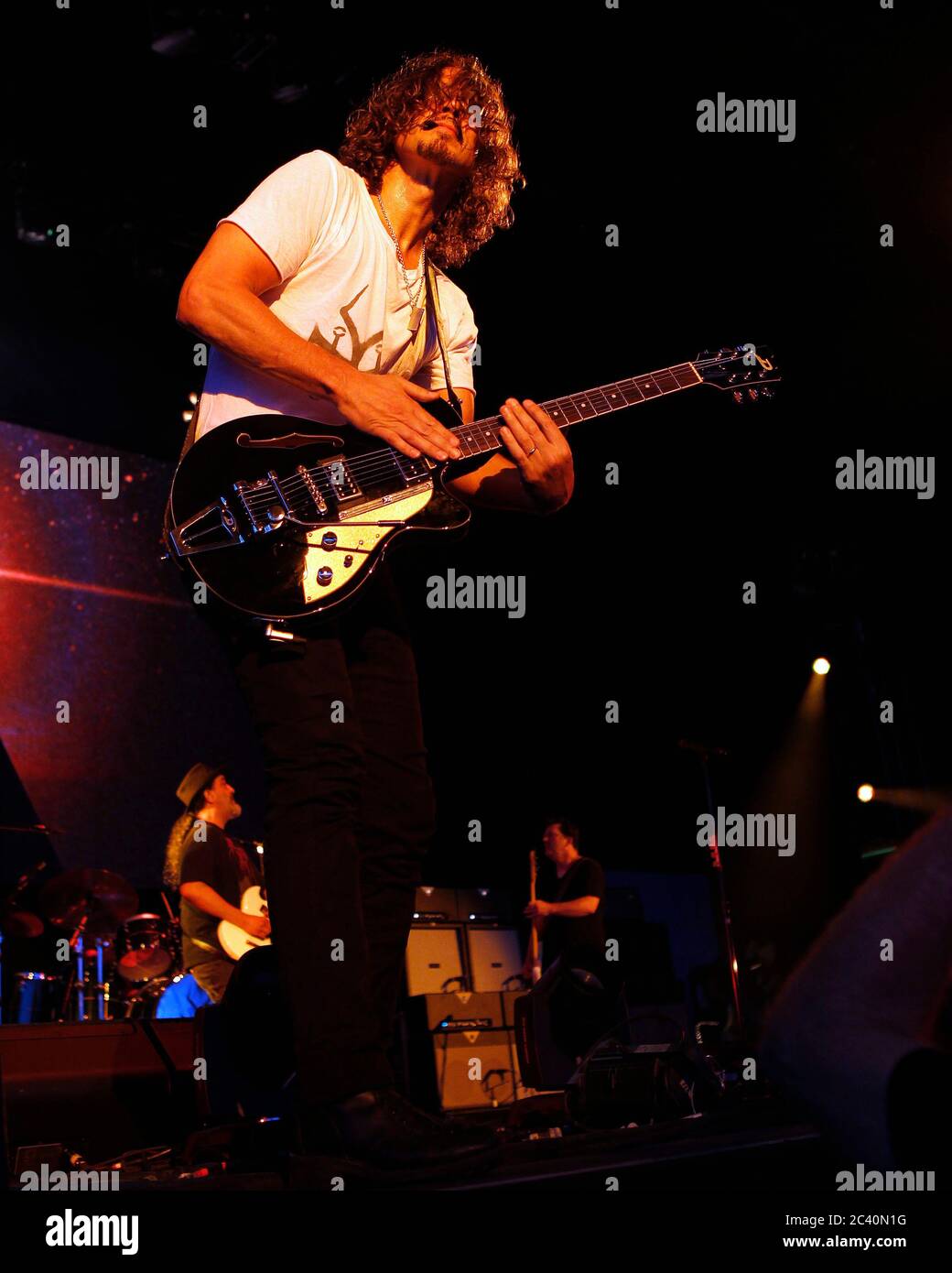 Vocalist Chris Cornell performs with Soundgarden in West Palm Beach, Florida Stock Photo