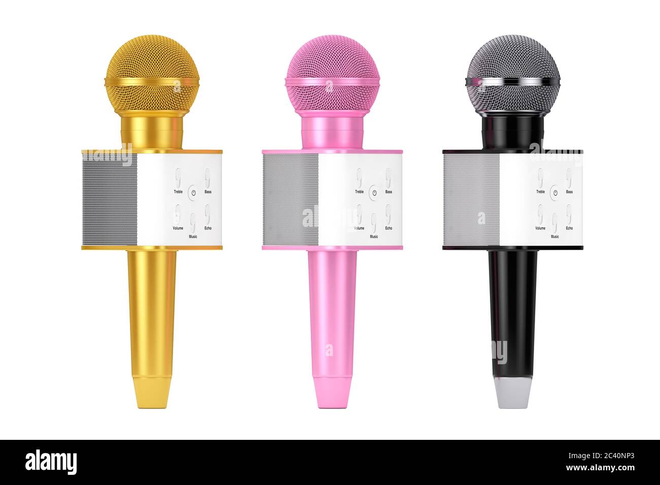 Modern Golden, Pink and Black Personal Vocal Cordless Radio Wireless ...