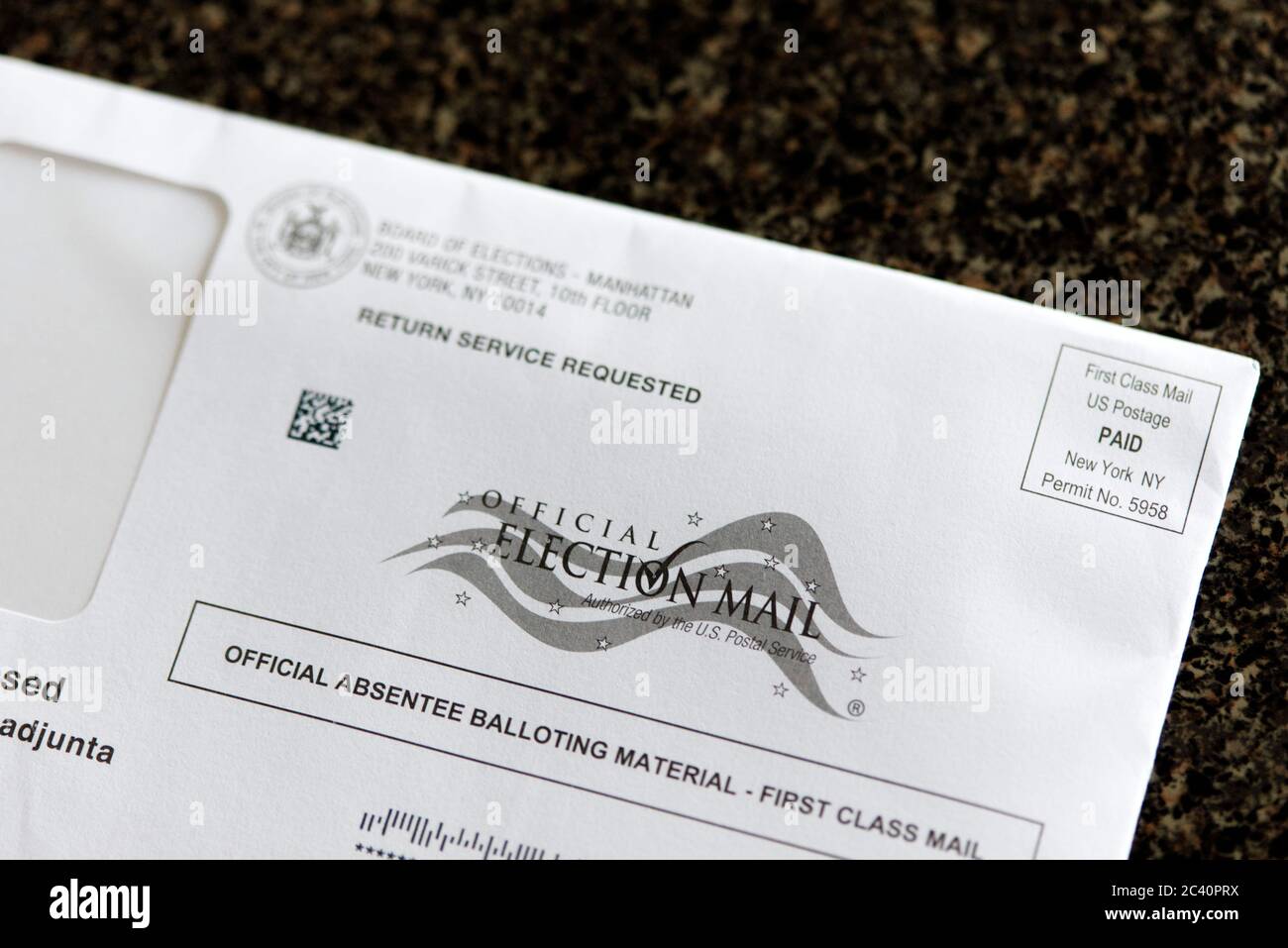Official ballot return envelope hires stock photography and images Alamy