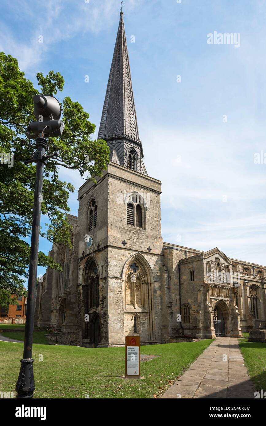 St Nicholas Chapel Kings Lynn, view of the 14th century St Nicholas Chapel sited in the North End of historic King's Lynn in Norfolk, England, UK Stock Photo