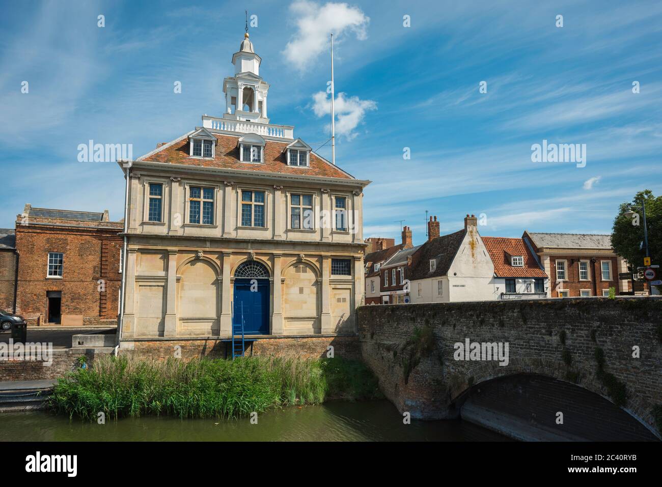Kings Lynn Custom House, view of the 17th Century Custom House sited in ...