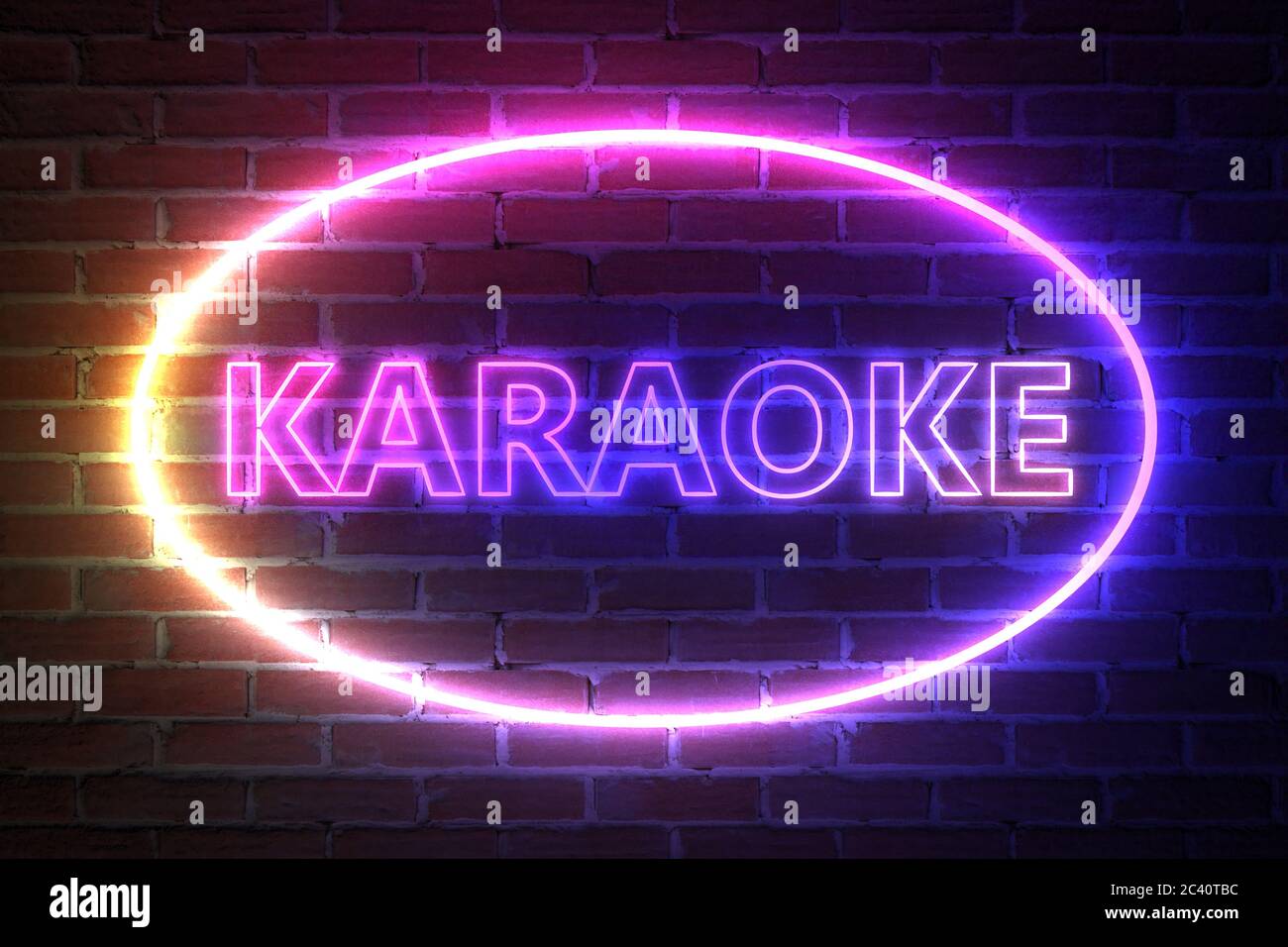 Karaoke neon sign hi-res stock photography and images - Alamy
