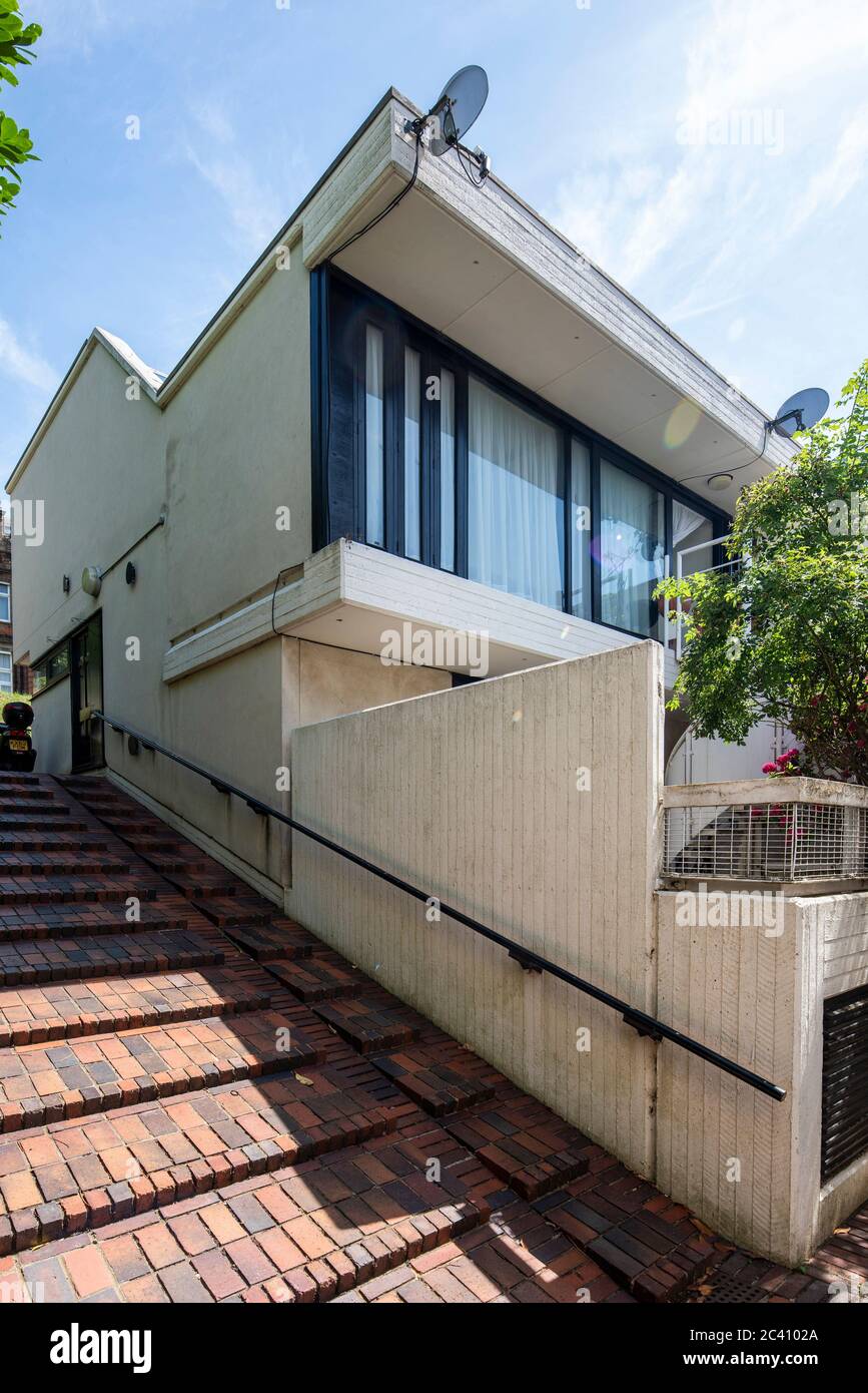 View of estate steps between apartments and apartment. Branch Hill
