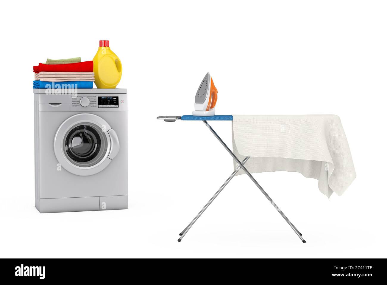 steam ironing machine for laundry