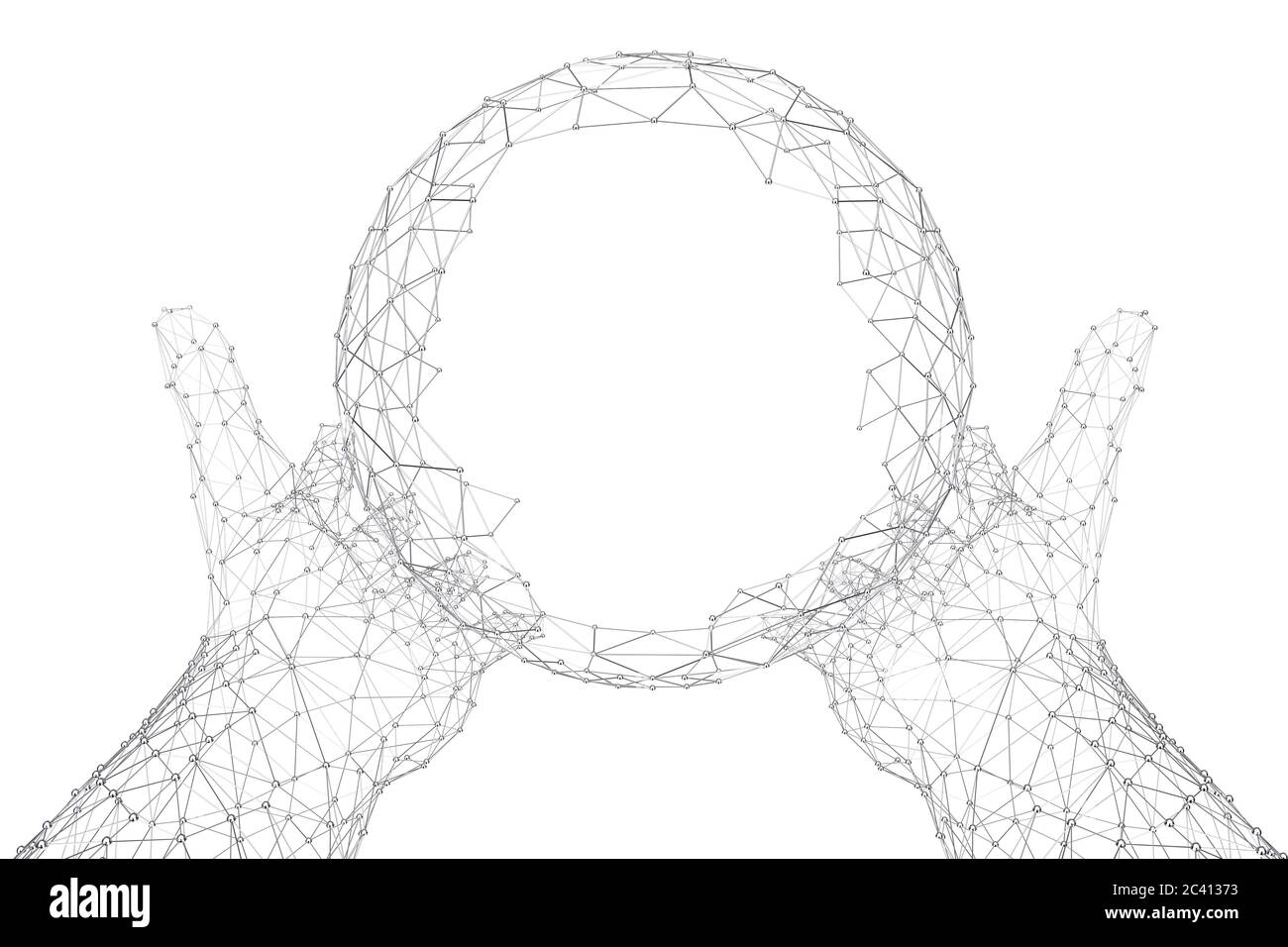Wire frame sphere globe hi-res stock photography and images - Alamy