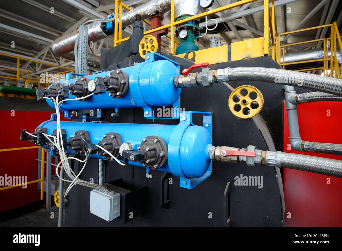 Steam generation vessel, part of the boiler-house using biofuel - wood ...