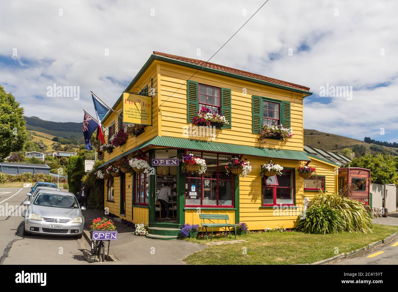 Akaroa, Canterbury, New Zealand Jewellery "Fire and Ice", one of the