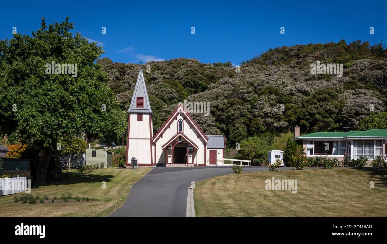 Welcome to akaroa sign hi-res stock photography and images - Alamy