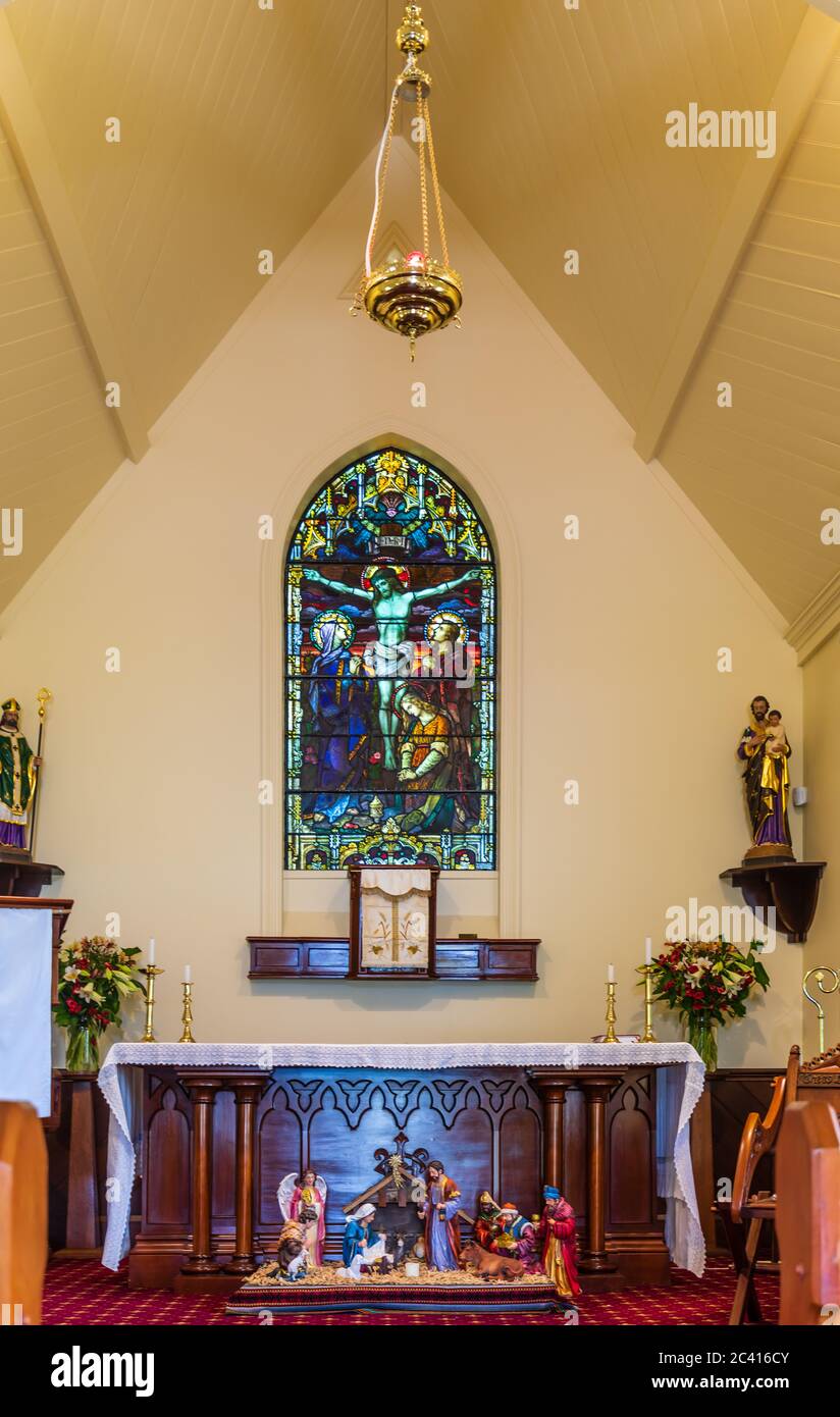 Akaroa catholic church hi-res stock photography and images - Alamy