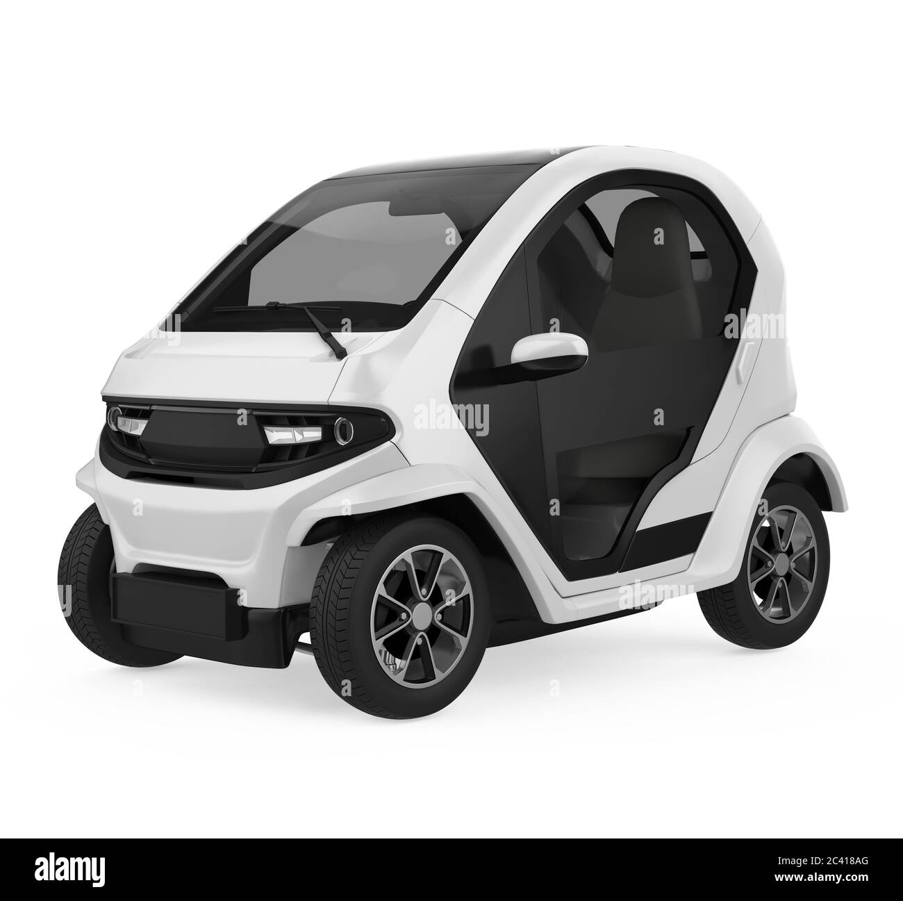 Electric Car Vehicle Isolated Stock Photo