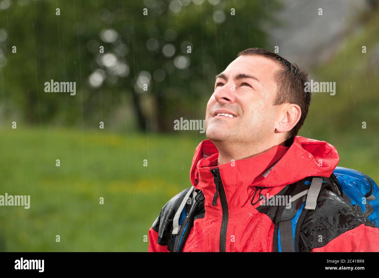 Hiking in the rain hi-res stock photography and images - Alamy