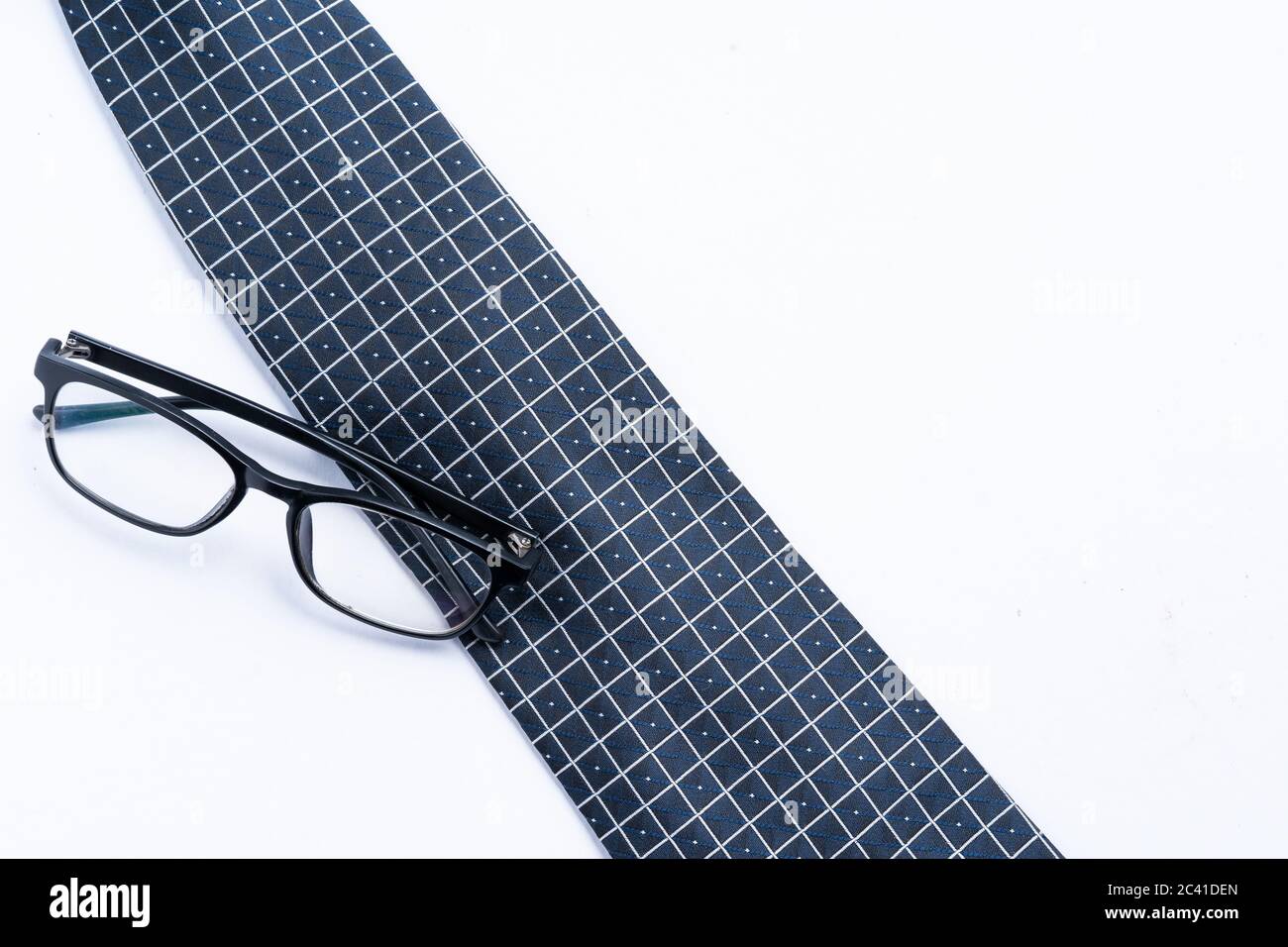 Black neck tie isolated on white with copy space for text Stock Photo ...