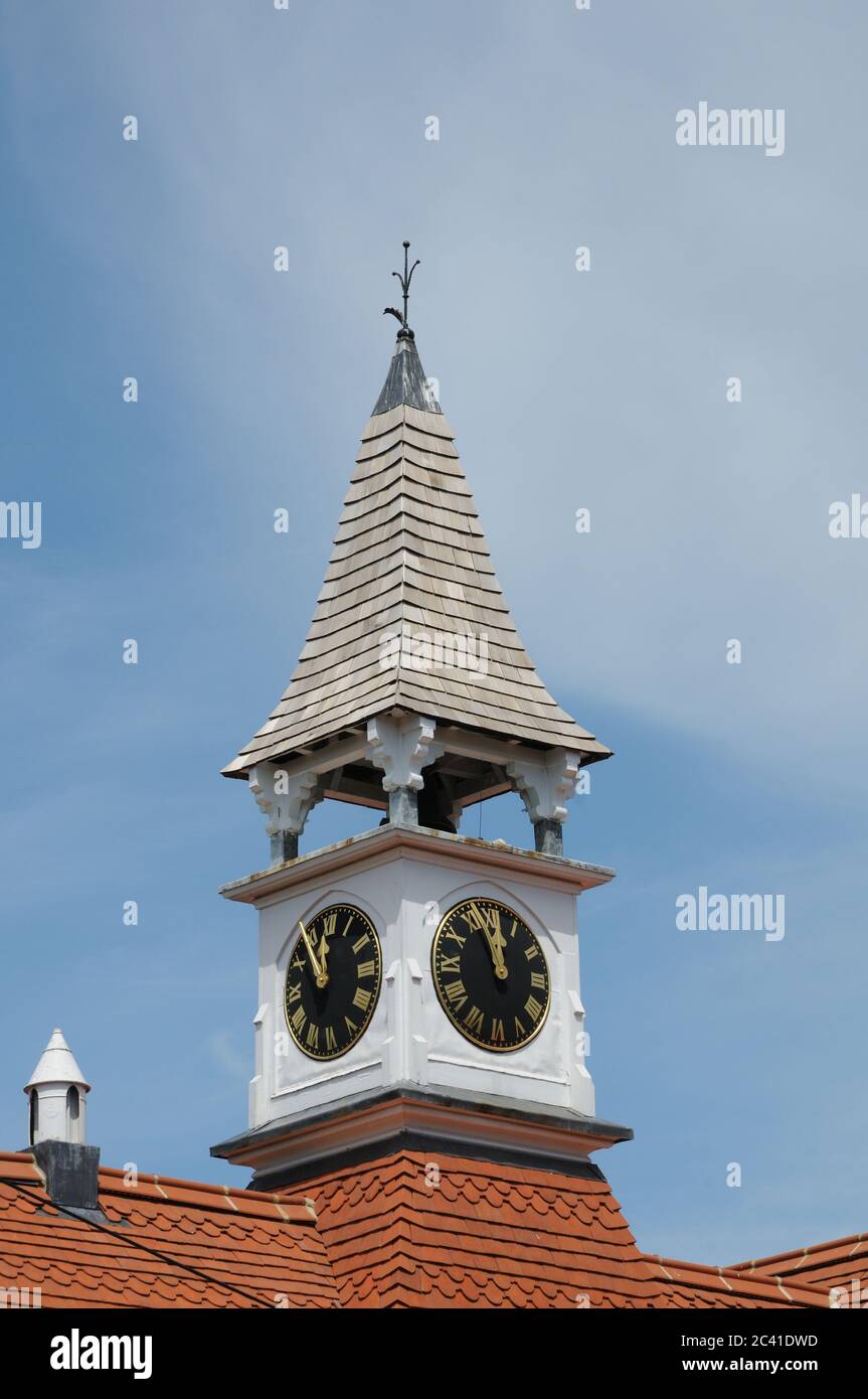 Gable with clock hi-res stock photography and images - Alamy