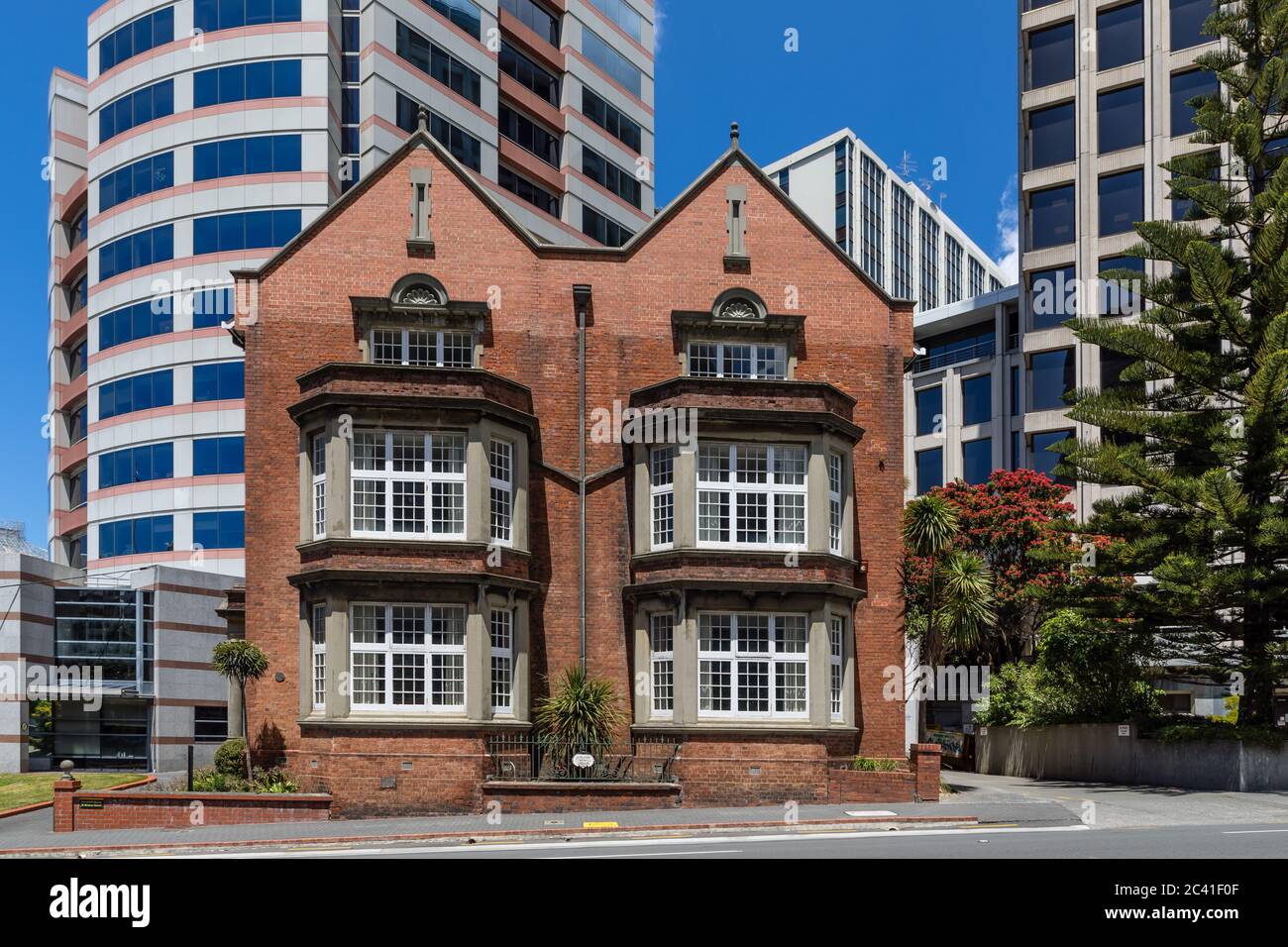 Wellington, New Zealand: The Turnbull House, built in 1915 as the residence of Alexander Turnbull and to house his private library. Stock Photo