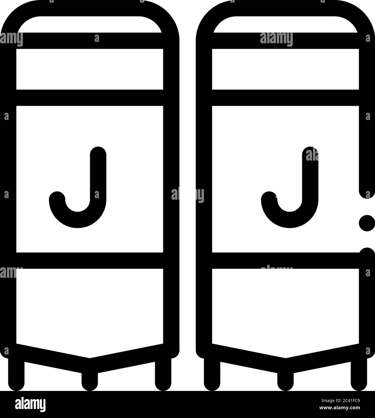 juice tank icon vector outline illustration Stock Vector Image & Art ...