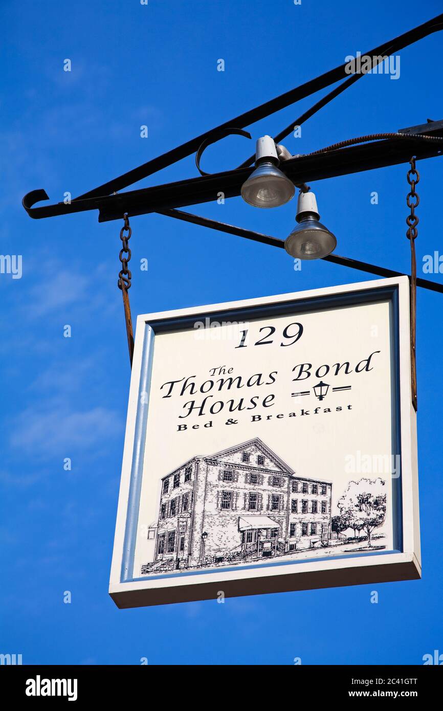 Thomas Bond House in Park, Philadelphia, Pennsylvania, USA