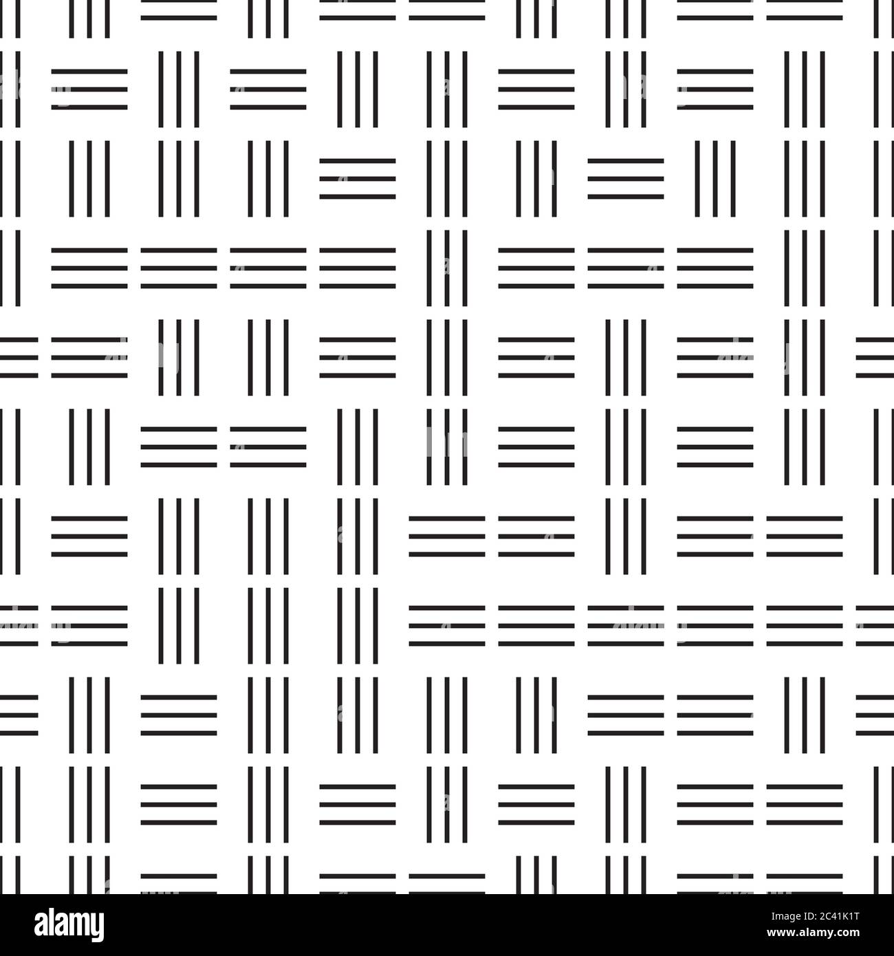 Seamless pattern with horizontal and vertical black segments Stock ...