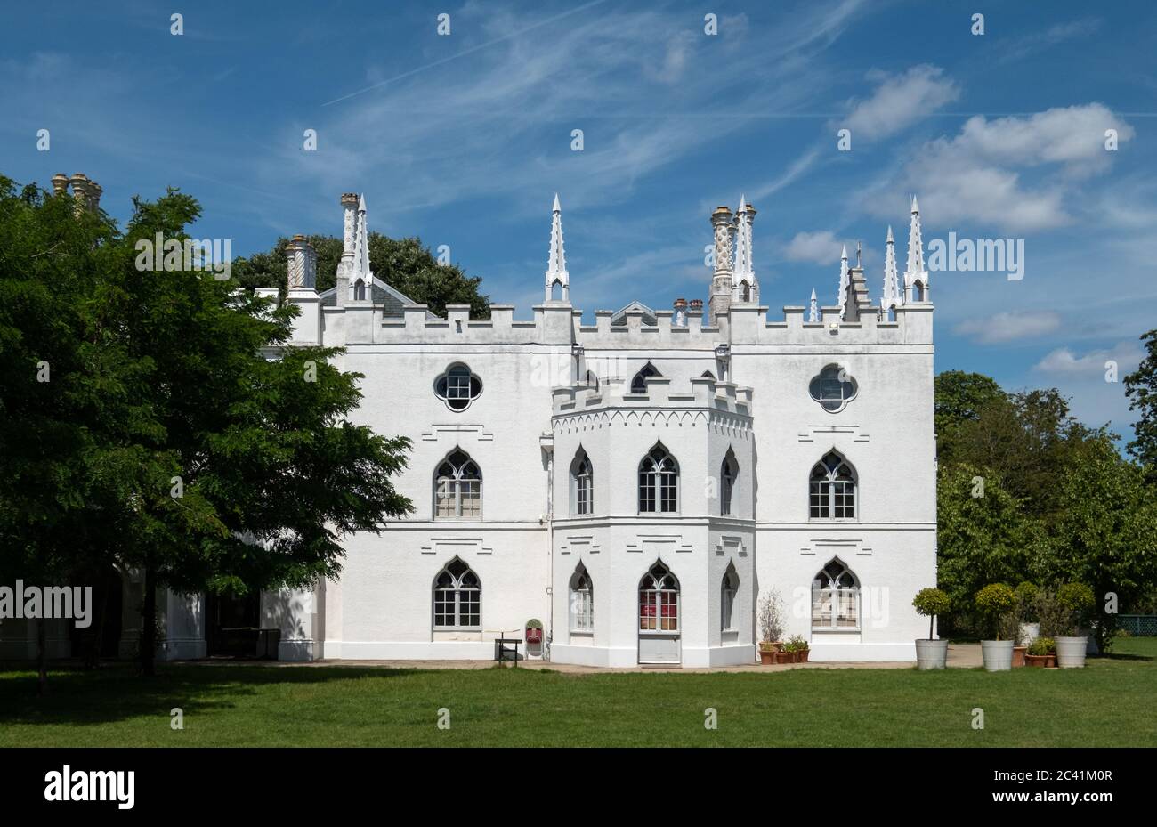 Recently restored Strawberry Hill House and Garden in Twickenham, west