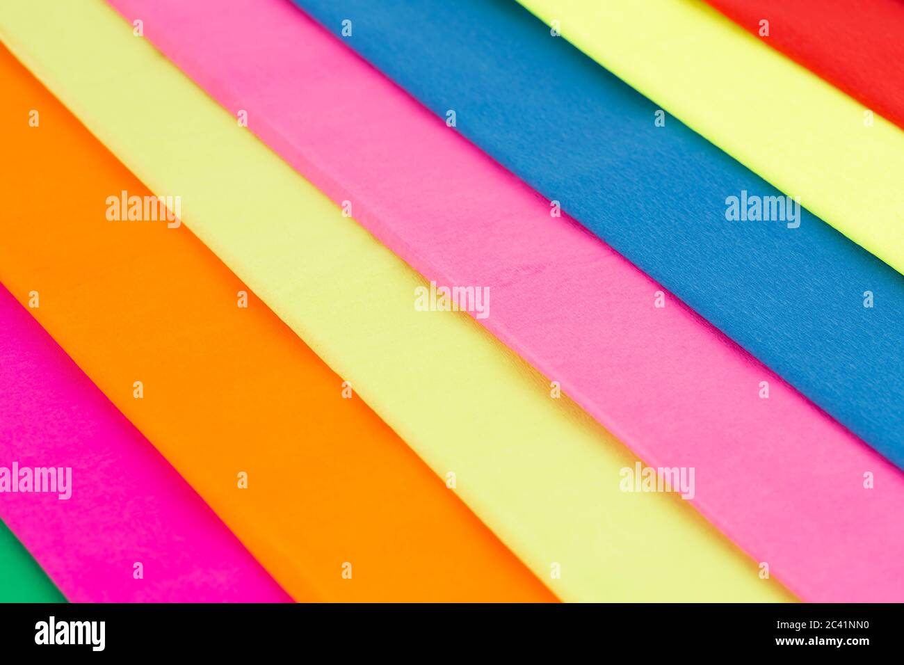 Colorful crepe papers texture as a background. Stock Photo