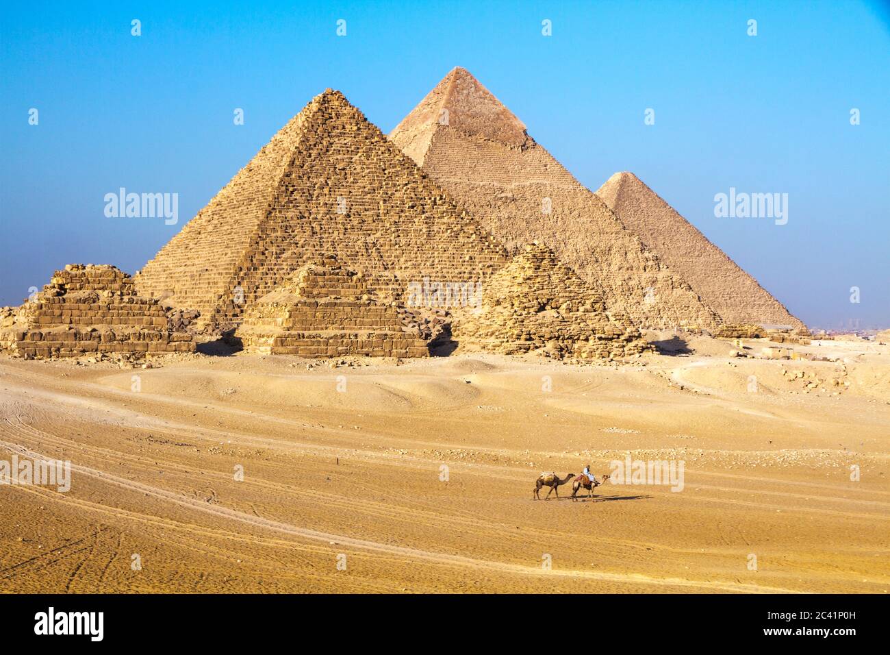 Great Pyramid Of Giza UNESCO World Heritage Site Cairo Egypt Stock 