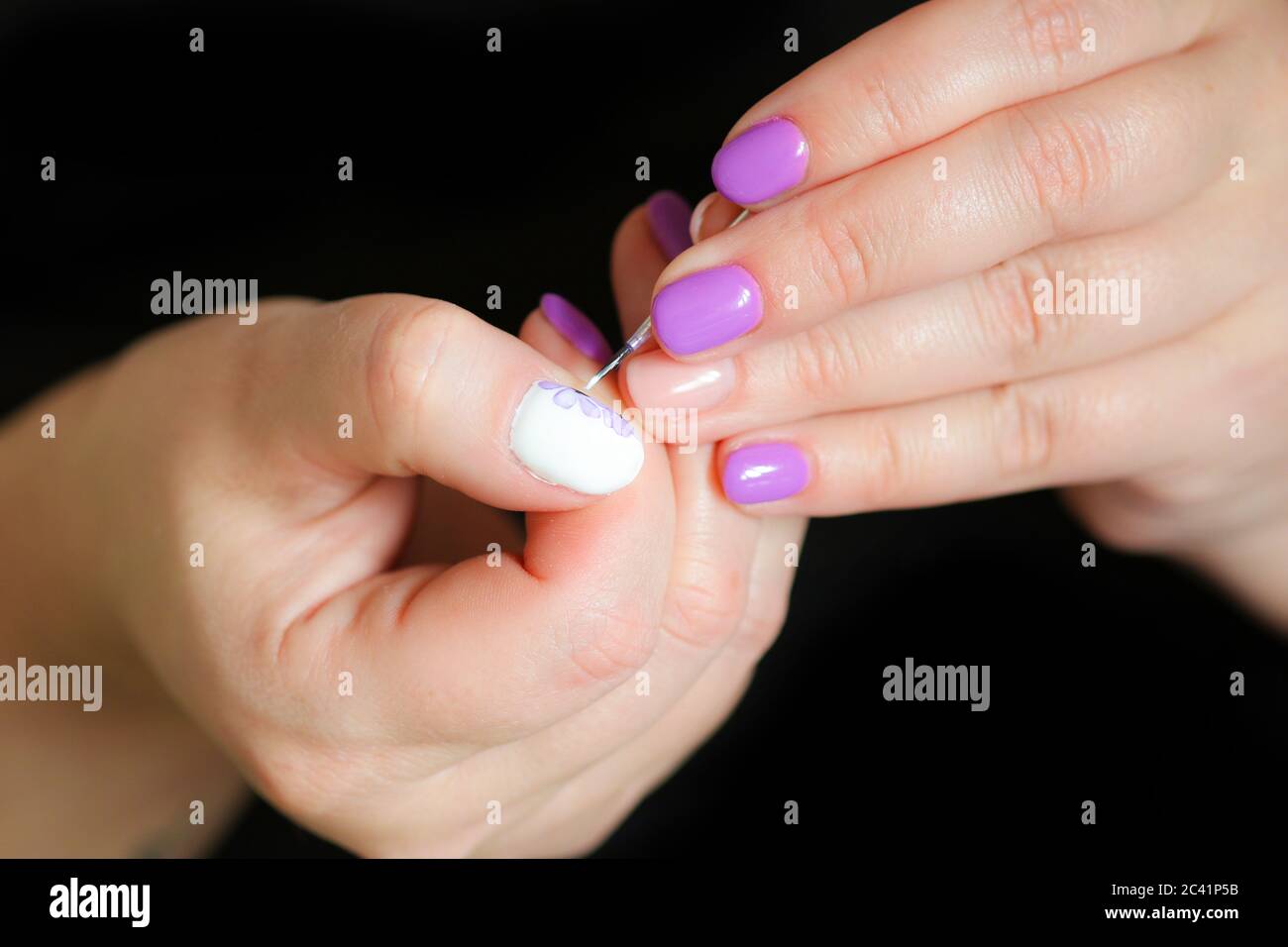Painting nails hires stock photography and images Alamy