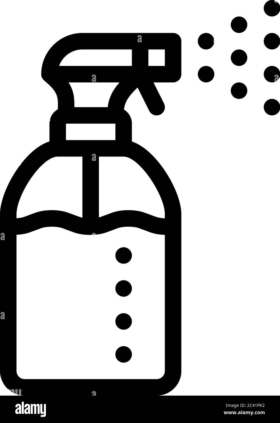 spray bottle icon vector outline illustration Stock Vector Image & Art ...