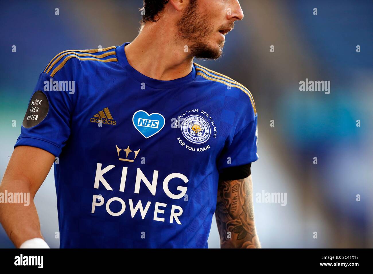 Leicester city shirt hi-res stock photography and images - Alamy