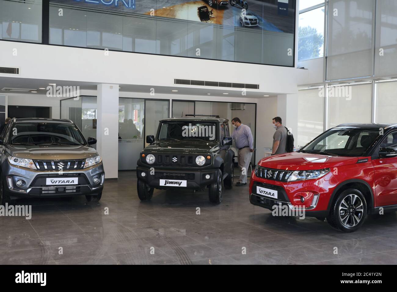Istanbul Turkey 22nd June People Are Seen In An Upscale Car Gallery In Istanbul Turkey