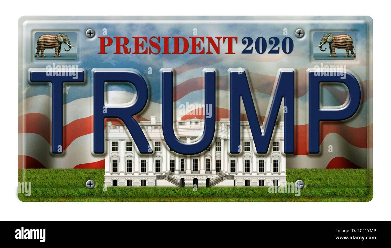 Trump 2020 Arkansas Novelty Metal License Plate