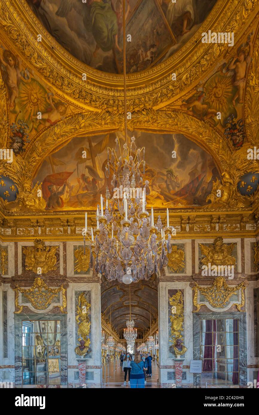 Versailles, France - 06 19 2020: The war room inside the Castle of ...